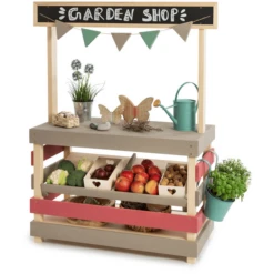 MUDDY BUDDY Speelgoedwinkel Voor Buiten "Garden Friend" Naturel-warmgrijs-mauve-roze -Speelgoed muddy buddy speelgoedwinkel voor buiten garden friend naturel warmgrijs mauve roze a412369 3