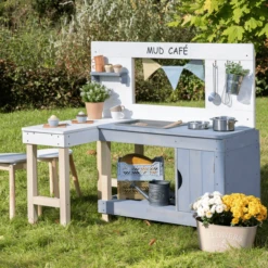 MUDDY BUDDY Speelkeuken Voor Buiten "Mud Café" Wit-wolkgrijs 8 MUDDY BUDDY Speelkeuken Voor Buiten "Mud Café" Wit-wolkgrijs -Speelgoed muddy buddy speelkeuken voor buiten mud cafe wit wolkgrijs a412715 1