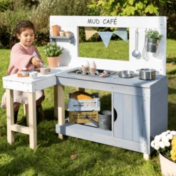MUDDY BUDDY Speelkeuken Voor Buiten "Mud Café" Wit-wolkgrijs 9 MUDDY BUDDY Speelkeuken Voor Buiten "Mud Café" Wit-wolkgrijs -Speelgoed muddy buddy speelkeuken voor buiten mud cafe wit wolkgrijs a412715 2