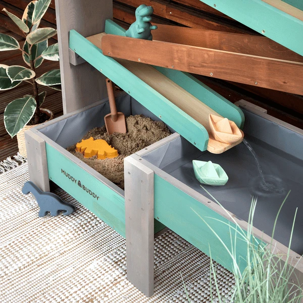 MUDDY BUDDY Waterbaan "Aqua Tower" Warmgrijs Salie 5 MUDDY BUDDY Waterbaan "Aqua Tower" Warmgrijs Salie - Afbeelding 3