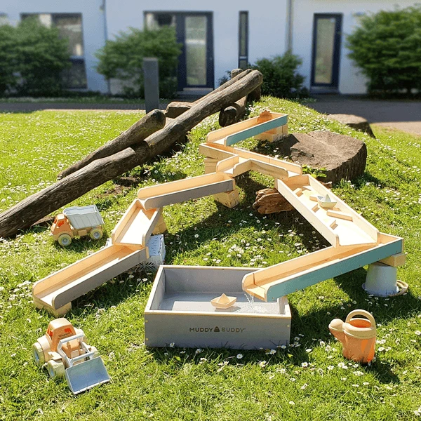 MUDDY BUDDY Waterbaan "Aqua Traveller" Naturel-wolkengrijs-petrol 4 MUDDY BUDDY Waterbaan "Aqua Traveller" Naturel-wolkengrijs-petrol - Afbeelding 2