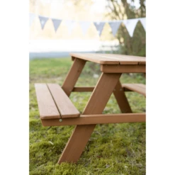 Roba Kinder Picknicktafel For 4 Outdoor Deluxe Teak -Speelgoed roba kinder picknicktafel for 4 outdoor deluxe teak a275671 4