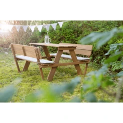 Roba Kinder Picknicktafel For 4 Outdoor Deluxe Teak Met Rugleuning -Speelgoed roba kinder picknicktafel for 4 outdoor deluxe teak met rugleuning a275680 2