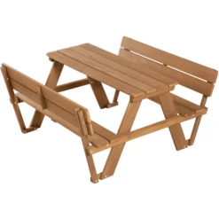 Roba Kinder Picknicktafel For 4 Outdoor Deluxe Teak Met Rugleuning -Speelgoed roba kinder picknicktafel for 4 outdoor deluxe teak met rugleuning a275680 3