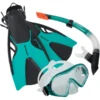 Schildkröt SCHILDKRÖT ® Snorkelset Cayman Turquoise - 3 Stuks, Maat L/XL -Speelgoed schildkroet snorkelset cayman turquoise 3 stuks maat l xl a398112