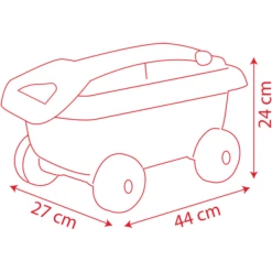 Smoby Cars Handkar Met Sand Emmerset -Speelgoed smoby cars handkar met sand emmerset a342314 2