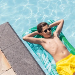 SWIM ESSENTIALS Swim Essential S Luxe Waterbed Green Tropical Leaves -Speelgoed swim essential s luxe waterbed green tropical leaves a359723 2