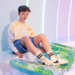 SWIM ESSENTIALS Swim Essential S Luxe Waterbed Green Tropical Leaves -Speelgoed swim essential s luxe waterbed green tropical leaves a359723 3