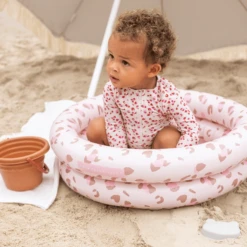 SWIM ESSENTIALS Swim Essential S Print Ed Baby Pool "Old" Roze Luipaard 60 Cm 2 Ringen -Speelgoed swim essential s print ed baby pool old roze luipaard 60 cm 2 ringen a359620 2