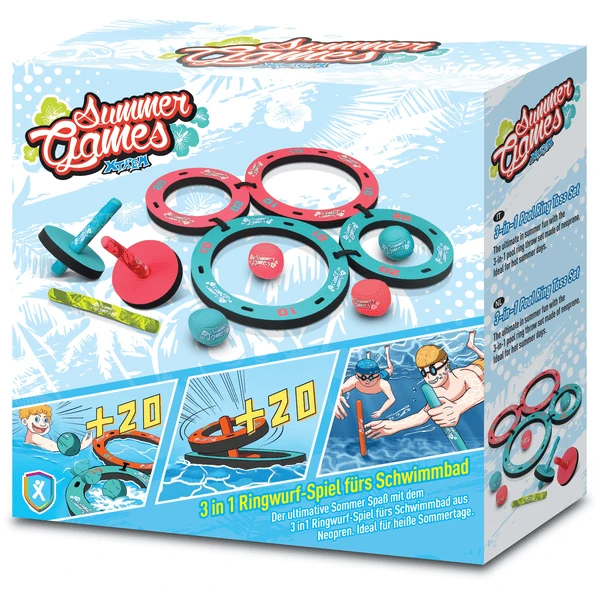 XTREM Speelgoed En Sport - SUMMER GAMES 3 In 1 Pool Ring Toss Set 4 XTREM Speelgoed En Sport - SUMMER GAMES 3 In 1 Pool Ring Toss Set - Afbeelding 2